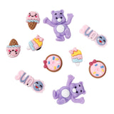 Maxbell 3xBeach Bag Charms Accessories 1.2cm Long DIY Handmade PVC Totes Charm Inserts