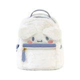 Maxbell Plush Backpack Soft Compaact Cute Book Bag for Student Adults Birthday Gifts White