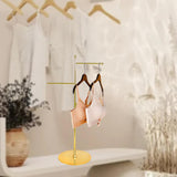 Maxbell Clothes Rack Multifunctional Clothing Rack Adjustable Height Garment Rack Gold