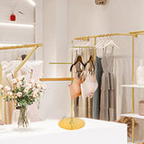 Maxbell Clothes Rack Multifunctional Clothing Rack Adjustable Height Garment Rack Gold