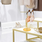 Maxbell Clothes Rack Multifunctional Clothing Rack Adjustable Height Garment Rack Gold