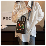 Maxbell 3xBeach Bag for Women Portable Handbag Shopping Basket for Holiday Travel Yoga Black