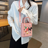 Maxbell 2xBeach Bag for Women Portable Handbag Shopping Basket for Holiday Travel Yoga Pink