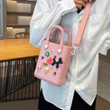 Maxbell 3xBeach Bag for Women Portable Handbag Shopping Basket for Holiday Travel Yoga Pink