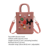 Maxbell 2xBeach Bag for Women Portable Handbag Shopping Basket for Holiday Travel Yoga Pink