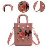 Maxbell 2xBeach Bag for Women Portable Handbag Shopping Basket for Holiday Travel Yoga Pink