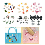 Maxbell 2xBeach Bag Charms Accessories Beach Handbag PVC Tote Inserts Buckle Ornaments Style A