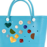 Maxbell 5xBeach Bag Charms Accessories Beach Handbag PVC Tote Inserts Buckle Ornaments Style A