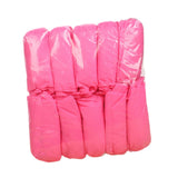 Maxbell Non Woven Shoe Covers Fits Most Shoes Water Resistant Disposable Shoe Covers Pink