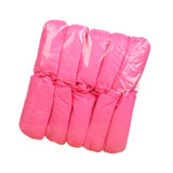 Maxbell Non Woven Shoe Covers Fits Most Shoes Water Resistant Disposable Shoe Covers Pink