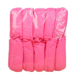 Maxbell Non Woven Shoe Covers Fits Most Shoes Water Resistant Disposable Shoe Covers Pink