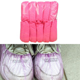 Maxbell Non Woven Shoe Covers Fits Most Shoes Water Resistant Disposable Shoe Covers Pink