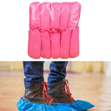 Maxbell Non Woven Shoe Covers Fits Most Shoes Water Resistant Disposable Shoe Covers Pink
