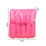 Maxbell Non Woven Shoe Covers Fits Most Shoes Water Resistant Disposable Shoe Covers Pink