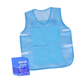 Maxbell Summer Cooling Vest with 8 Ice Packs for Hot Weather Working Fishing Cycling Blue