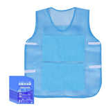 Maxbell Summer Cooling Vest with 8 Ice Packs for Hot Weather Working Fishing Cycling Blue