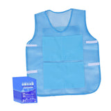 Maxbell Summer Cooling Vest with 8 Ice Packs for Hot Weather Working Fishing Cycling Blue