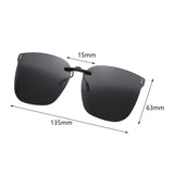 Maxbell Clip on Sunglasses Polarized Supplies Eyeglasses for Traveling Sport Fishing Style A