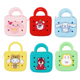 Maxbell 4xBeach Hole Bag Casual Trendy Silicone Beach Tote for Party Shopping Holidays Yellow