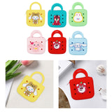 Maxbell 4xBeach Hole Bag Casual Trendy Silicone Beach Tote for Party Shopping Holidays Yellow
