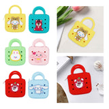 Maxbell 4xBeach Hole Bag Casual Trendy Silicone Beach Tote for Party Shopping Holidays Yellow