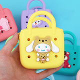 Maxbell 3xBeach Hole Bag Casual Trendy Silicone Beach Tote for Party Shopping Holidays Yellow