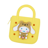 Maxbell 5xBeach Hole Bag Casual Trendy Silicone Beach Tote for Party Shopping Holidays Yellow