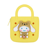 Maxbell 5xBeach Hole Bag Casual Trendy Silicone Beach Tote for Party Shopping Holidays Yellow
