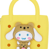 Maxbell 3xBeach Hole Bag Casual Trendy Silicone Beach Tote for Party Shopping Holidays Yellow