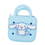 Maxbell 2xBeach Hole Bag Casual Trendy Silicone Beach Tote for Party Shopping Holidays Light Blue