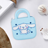 Maxbell 2xBeach Hole Bag Casual Trendy Silicone Beach Tote for Party Shopping Holidays Light Blue