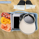 Maxbell 2xHole Bag Divider Tray Portable for Hole Basket Hole Tote Bag Divider Divider Black