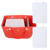 Maxbell 2xHole Bag Divider Tray Portable for Hole Basket Hole Tote Bag Divider Divider Black
