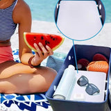 Maxbell 2xHole Bag Divider Tray Portable for Hole Basket Hole Tote Bag Divider Divider Black