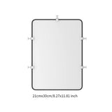 Maxbell 2xHole Bag Divider Tray Portable for Hole Basket Hole Tote Bag Divider Divider Black