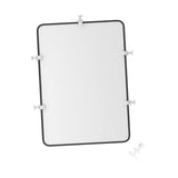 Maxbell 2xHole Bag Divider Tray Portable for Hole Basket Hole Tote Bag Divider Divider Black