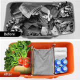 Maxbell 2xHole Bag Divider Tray Portable for Hole Basket Hole Tote Bag Divider Divider Black