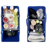 Maxbell 2xHole Bag Divider Tray Portable for Hole Basket Hole Tote Bag Divider Divider Black