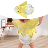 Maxbell Baby Hooded Romper Unisex Newborn Role Play Infant Halloween Chicken Costume 80cm