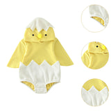 Maxbell Baby Hooded Romper Unisex Newborn Role Play Infant Halloween Chicken Costume 80cm