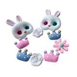 Maxbell 6xBeach Bag Charms Decor Removable Summer Fashion DIY Handbag Button Ornaments Rabbit 10PCS