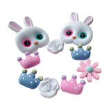 Maxbell 2xBeach Bag Charms Decor Removable Summer Fashion DIY Handbag Button Ornaments Rabbit 10PCS