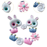 Maxbell 3xBeach Bag Charms Decor Removable Summer Fashion DIY Handbag Button Ornaments Rabbit 10PCS