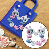 Maxbell 5xBeach Bag Charms Decor Removable Summer Fashion DIY Handbag Button Ornaments Rabbit 10PCS