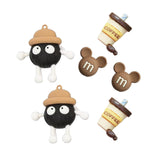 Maxbell 5xBeach Bag Charms Decor Removable Summer Fashion DIY Handbag Button Ornaments Briquette 6PCS