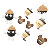 Maxbell 3xBeach Bag Charms Decor Removable Summer Fashion DIY Handbag Button Ornaments Briquette 6PCS