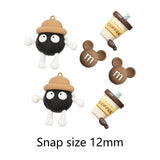 Maxbell 4xBeach Bag Charms Decor Removable Summer Fashion DIY Handbag Button Ornaments Briquette 6PCS
