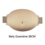 Maxbell Fake Belly Reusable Comfortable Sponge Belly for Tv Series Props Belly Arc 36cm