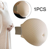 Maxbell Fake Belly Reusable Comfortable Sponge Belly for Tv Series Props Belly Arc 36cm