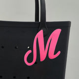 Maxbell 2xBeach Bag Letter Charm Button Trendy Removable Beach Shoes Charm Decoration M